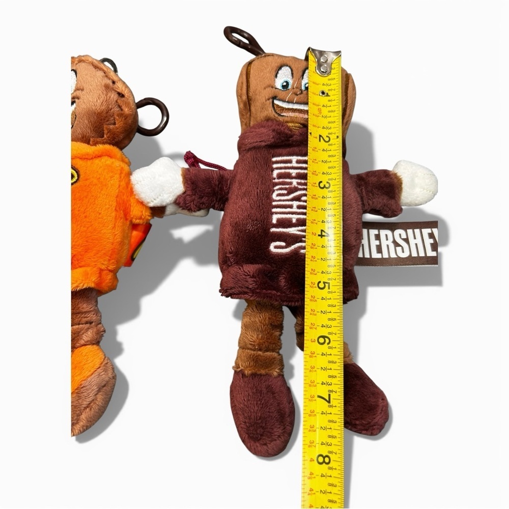 Set of plush toys Reese's & Hershey's characters, Key Ring / Coin Holder (8”) - Picture 4 of 7